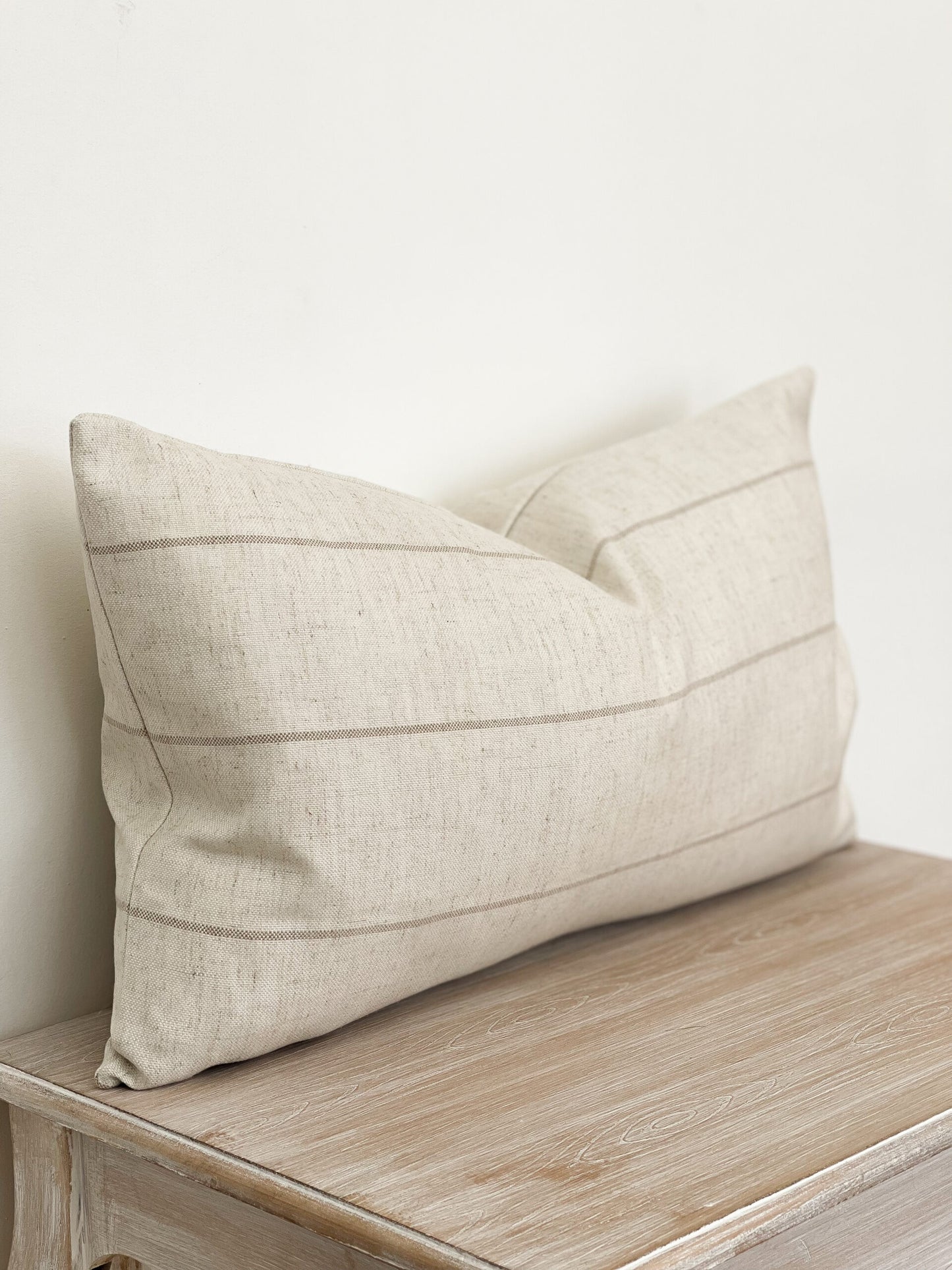 Emily Cushion Cover Stone & Beige (50x30cm)