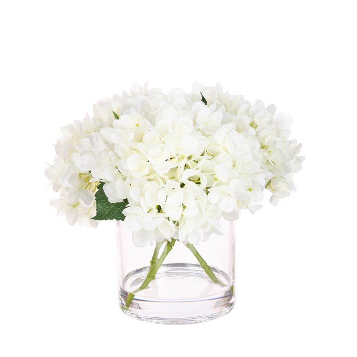 Hydrangea-in-Cylinder-Vase