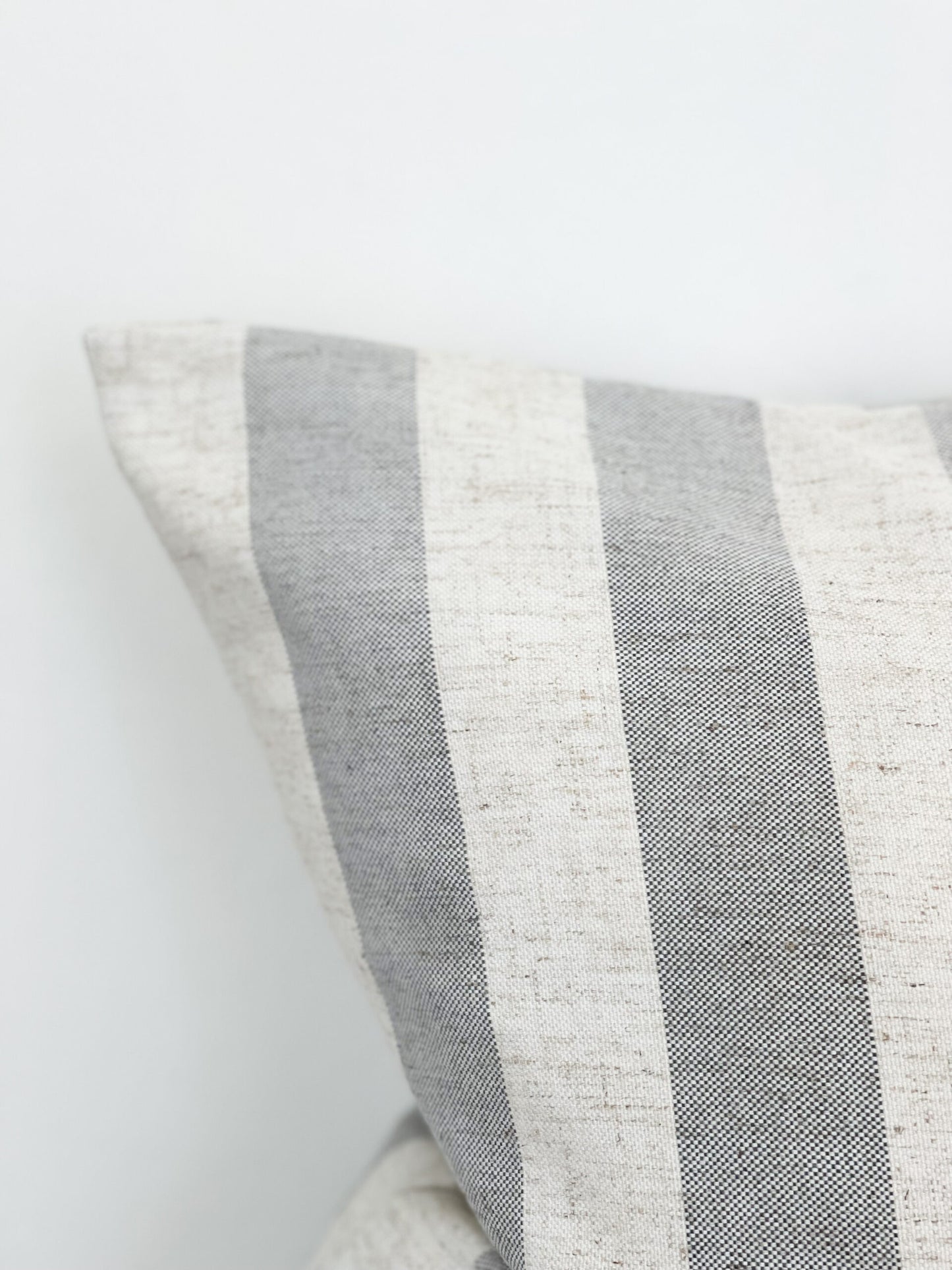 Grace Cushion Cover with Grey Stripes (45x45cm)