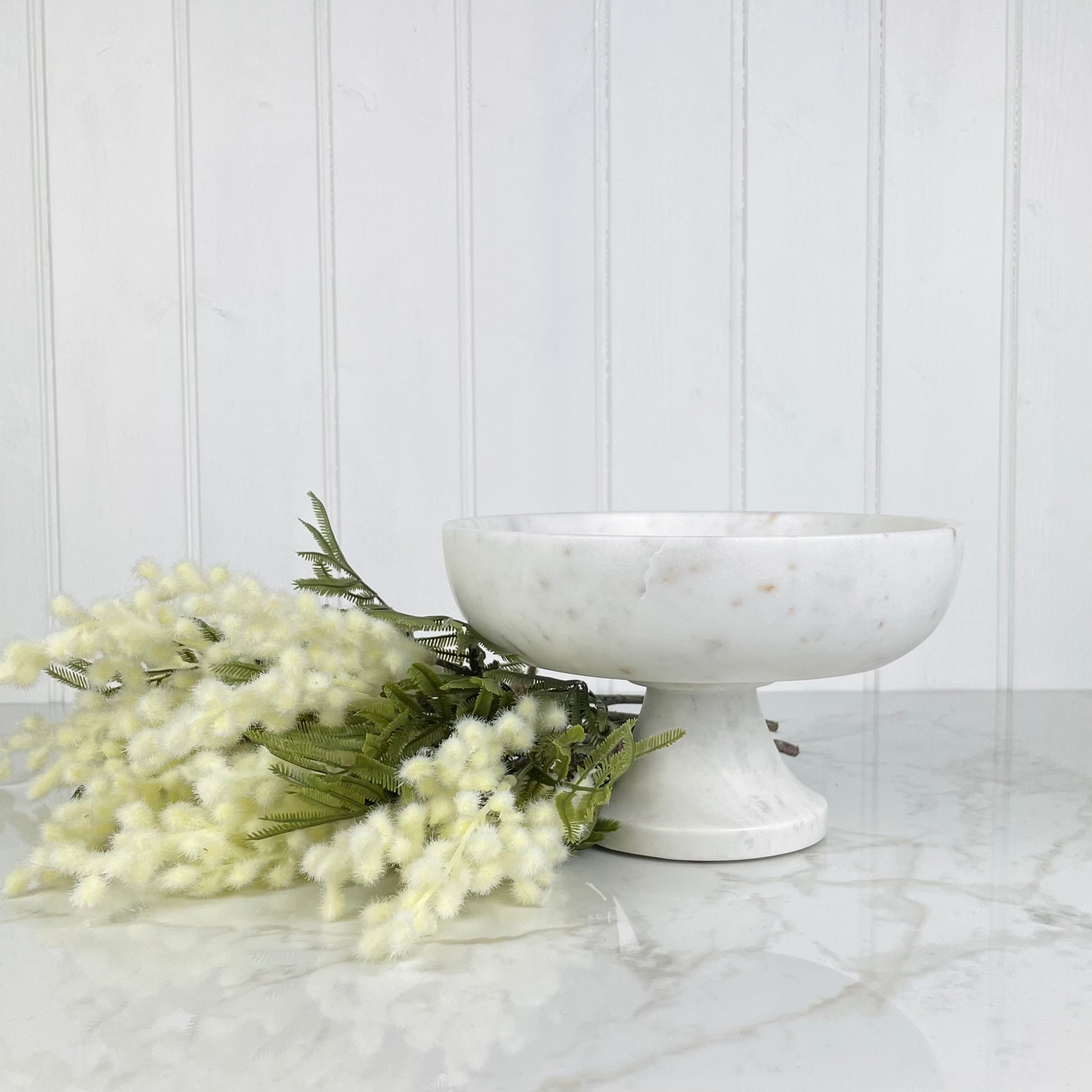 Marble Pedestal Bowl