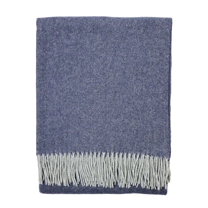 Hamilton 100% Wool Throw (Blue)