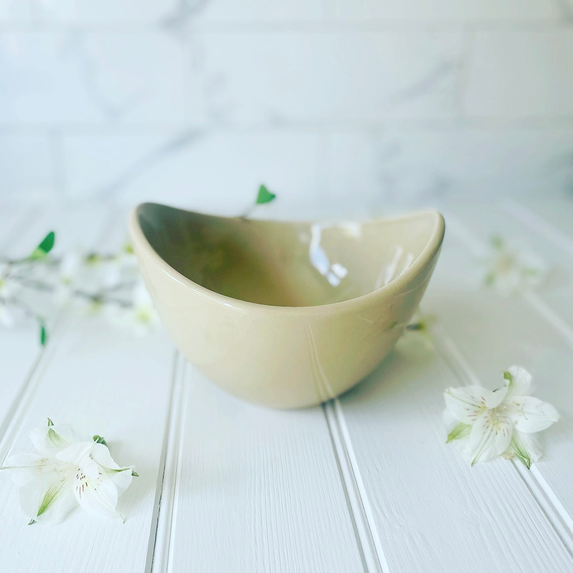 Beige Ceramic Bowl (Small)