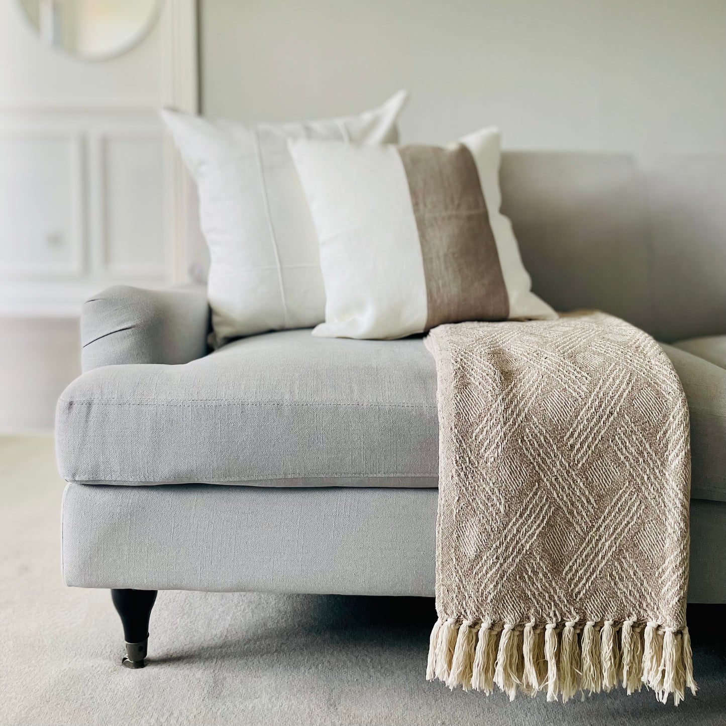 Adelaide Striped Linen Cushion Cover (45x45cm)