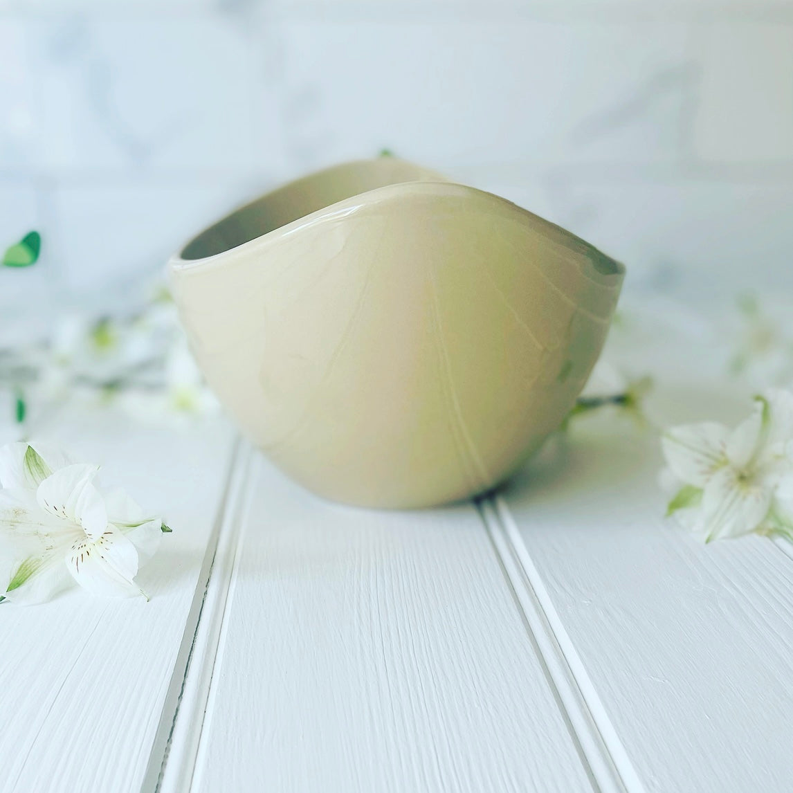 Beige Ceramic Bowl (Small)