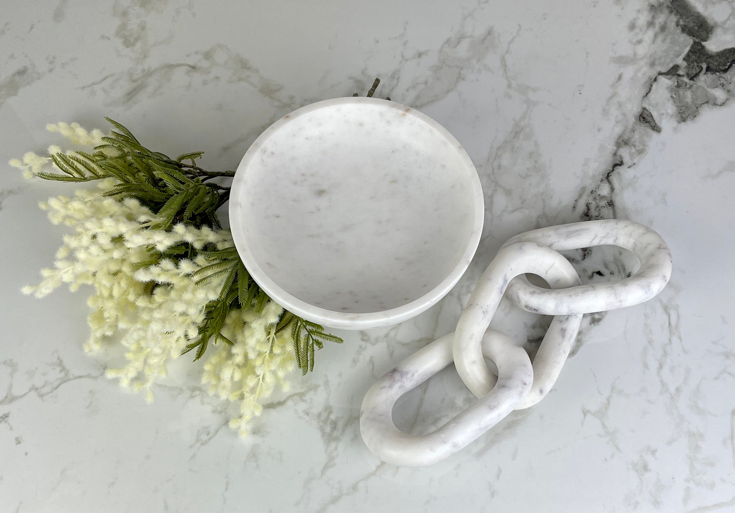 Marble Pedestal Bowl